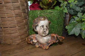 Vintage German Cherub Angel in Stoneware