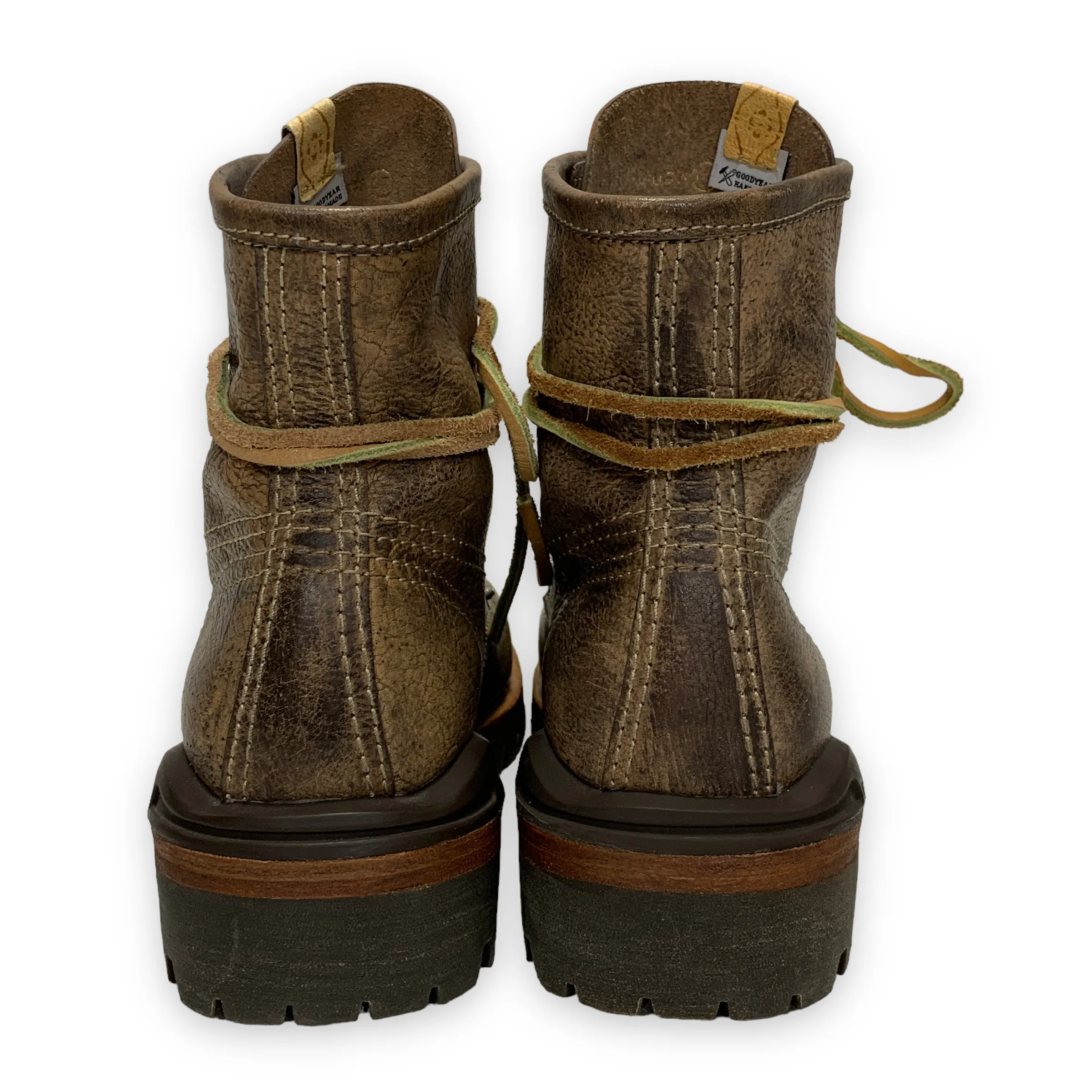 [W7] DS! Visvim Women's Vanguard Boots Folk Leather Dk Brown