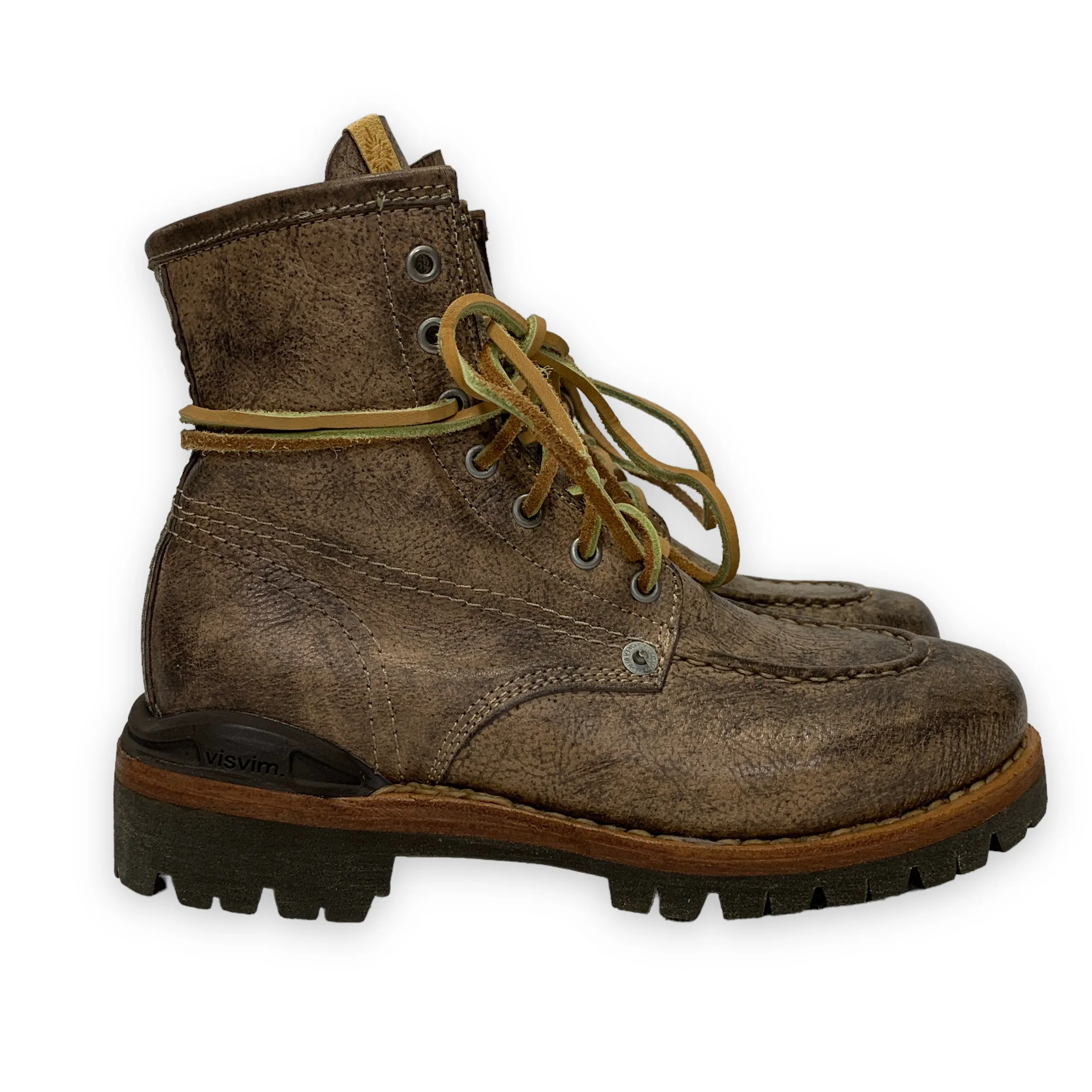 [W7] DS! Visvim Women's Vanguard Boots Folk Leather Dk Brown