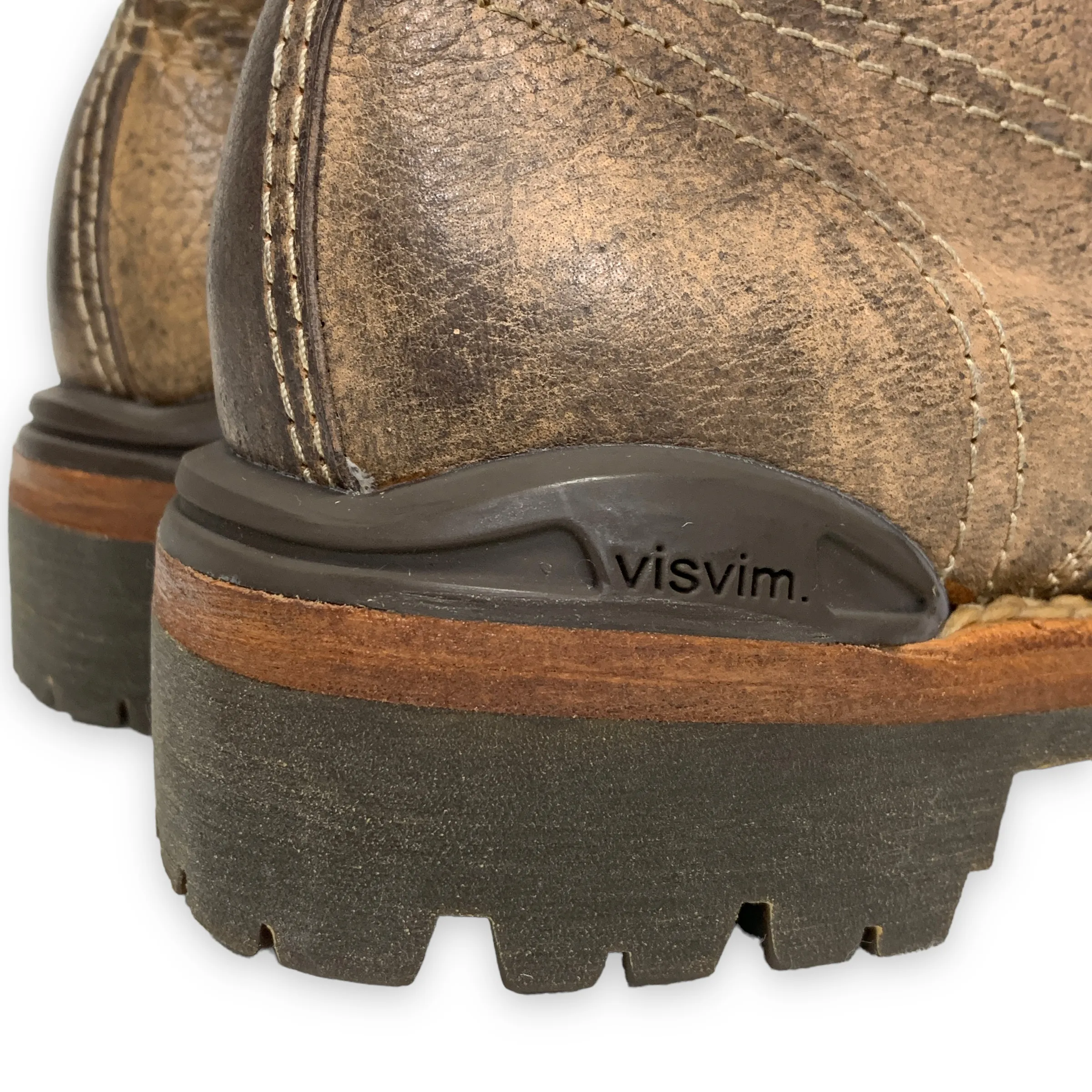[W7] DS! Visvim Women's Vanguard Boots Folk Leather Dk Brown