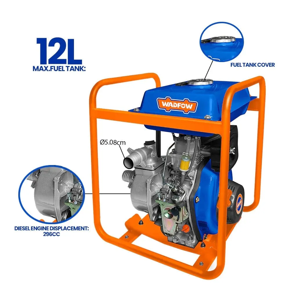 Wadfow 3″ Diesel Water Pump 5.3HP - WDW1A30