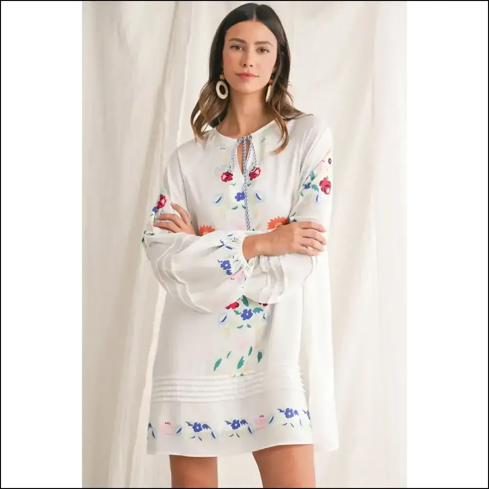White Boho Floral Mini Dress: so Cute, It's Practically Illegal 😇