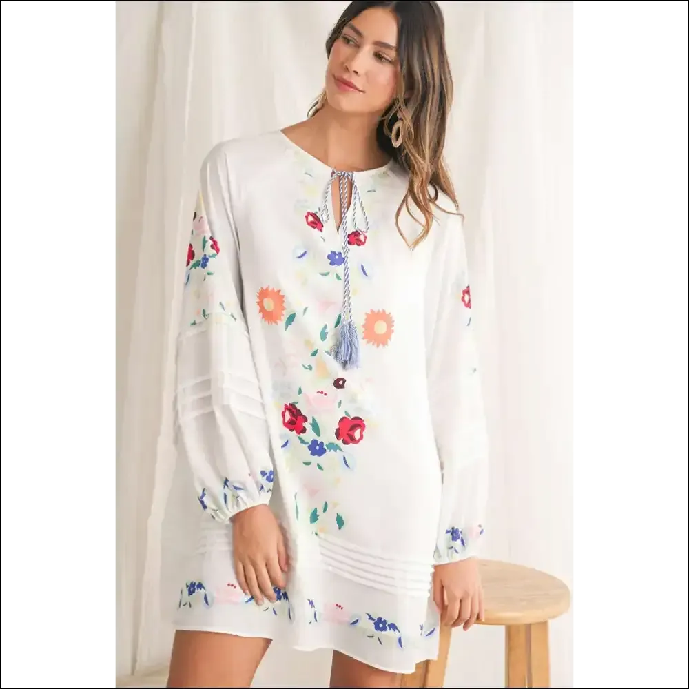 White Boho Floral Mini Dress: so Cute, It's Practically Illegal 😇
