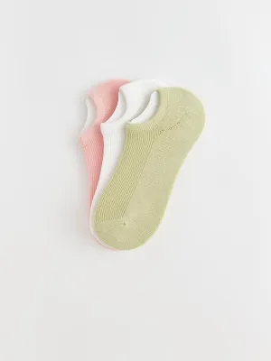 Women Flat Booties Socks 3 Pack