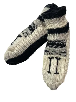 Wool booties