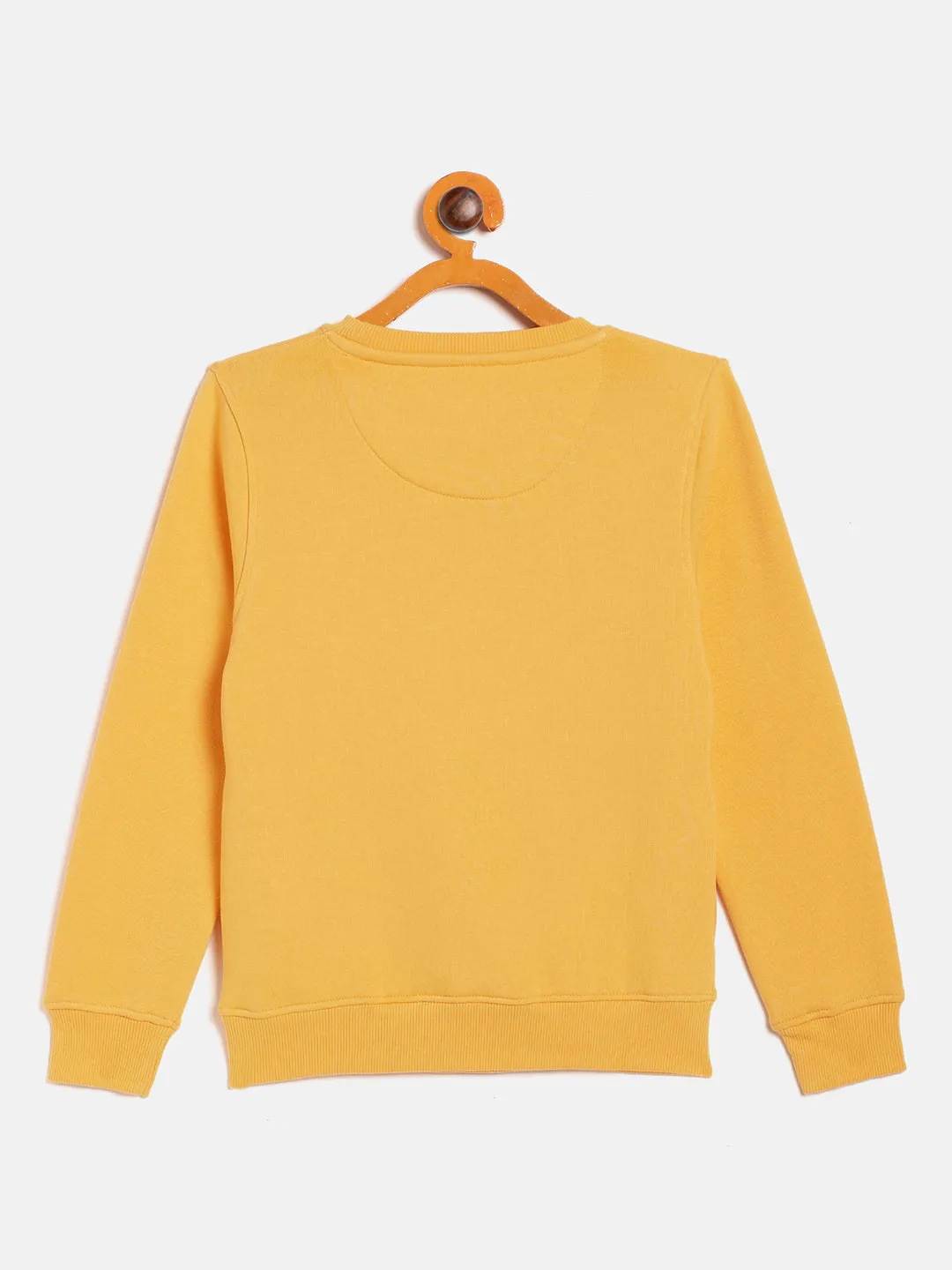 Yellow Round Neck Sweatshirt
