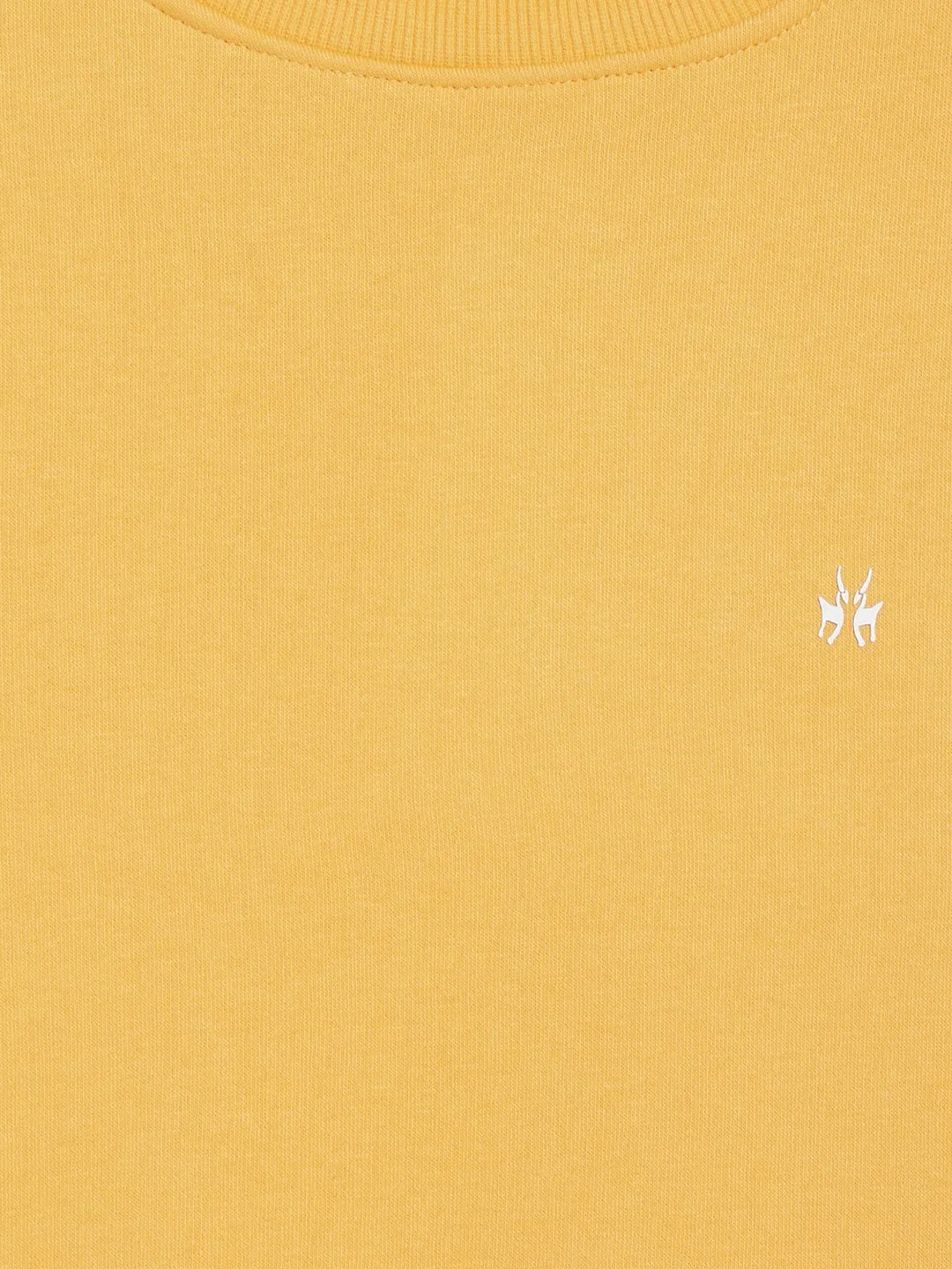 Yellow Round Neck Sweatshirt