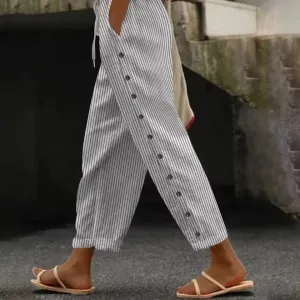 Zeline™ - Striped Buttoned Pants